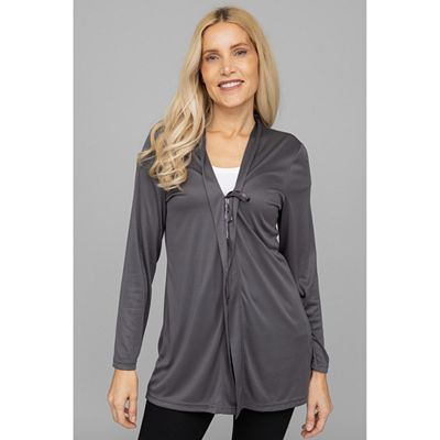 Thumbnail - JERYMOOD HOMEWEAR Cardigan Mikrofaser 1/1-Arm Bindeband