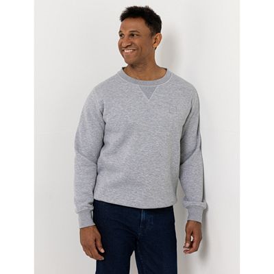 AMINATI® Herren Sweatshirt 1/1-Arm Rundhalsausschnitt Logo-Detail