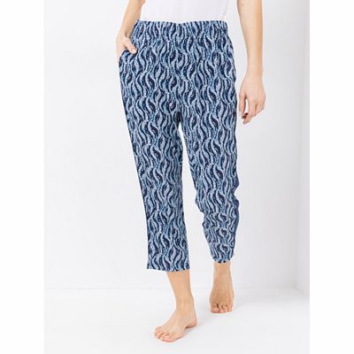 Thumbnail - JERYMOOD HOMEWEAR Hose, 7/8-Länge Mikrofaser Gallonstreifen Seitentaschen