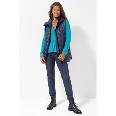 LIEBLINGSSTÜCK® Steppweste mit Kapuze Eingrifftaschen Herz-Steppung