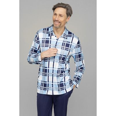 Thumbnail - MEN'S TOUCH Shirt, 1/1-Arm Mikrofaser bedruckt mit Knopfleiste