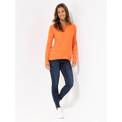 Thumbnail - LOVELY SISTERS® Bluse, 1/1-Arm V-Ausschnitt mit Stehkragen Materialmix