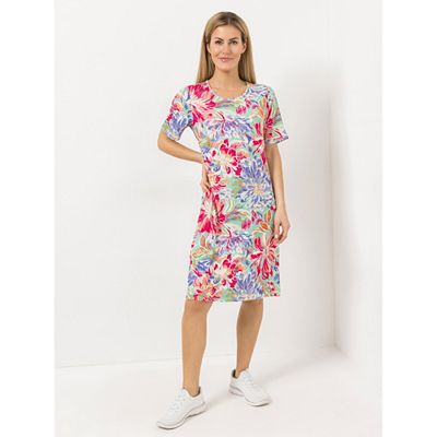 Thumbnail - IN-PRINT Kleid 1/2-Arm Rundhalsausschnitt Allover-Druck