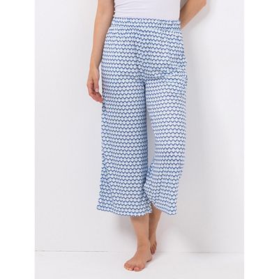 Thumbnail - JERYMOOD HOMEWEAR Hose, 7/8-Länge Mikrofaser Seitentaschen Allover-Print
