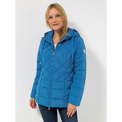 CENTIGRADE Steppjacke angeschnittene Kapuze 2-Wege-Zipper Einschubtaschen