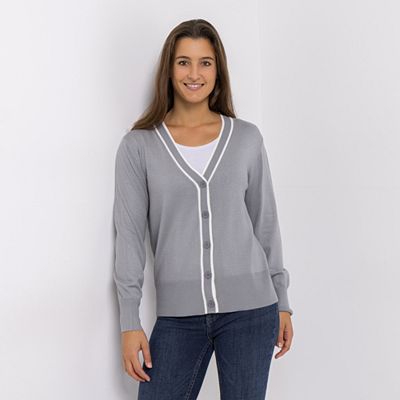 Thumbnail - CASHMASOFT Cardigan V-Ausschnitt Knopfleiste Cashmeregriff