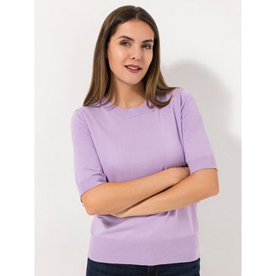 Thumbnail - LIEBLINGSSTÜCK® Pullover, 1/2-Arm Rundhalsausschnitt Rippenbündchen Logo Badge