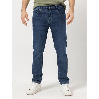 AMINATI® Herren-Jeans 5-Pocket-Style Stickerei elastische Ware