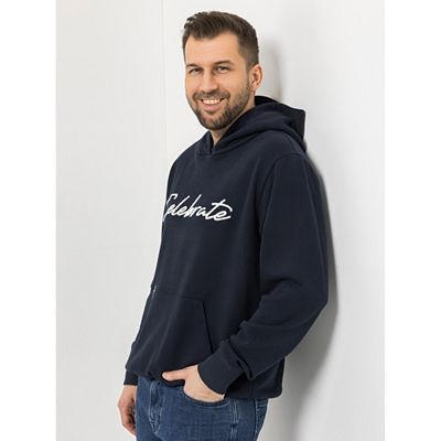AMINATI® Herren-Sweatshirt Kapuze Kängurutasche Stickerei