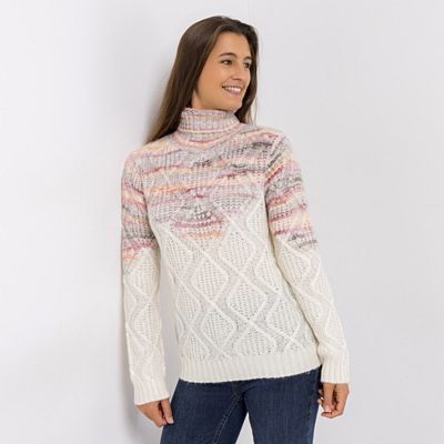 Thumbnail - CASHMASOFT Pullover Rollkragen Cashmeregriff Zopfmuster