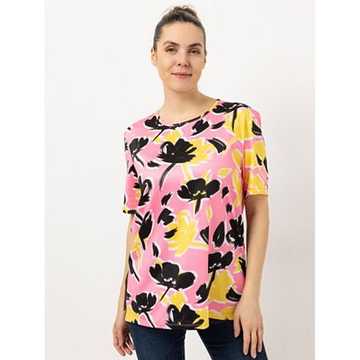 Thumbnail - IN-PRINT Shirt 1/2-Arm Rundhalsausschnitt Blumendruck