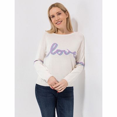 Thumbnail - LIEBLINGSSTÜCK® Pullover, 1/1-Arm Rundhalsausschnitt Raglangärmel Intarsie
