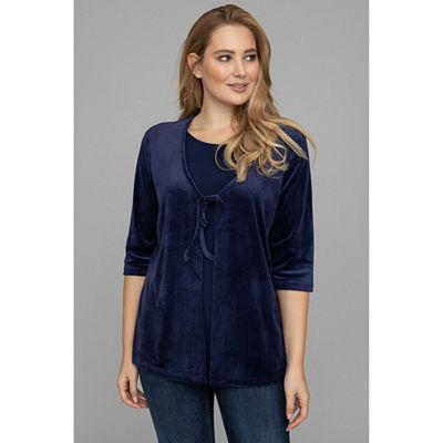 Thumbnail - IN-PRINT Shirt, 3/4-Arm 2in1-Optik Samtqualität Bindeband