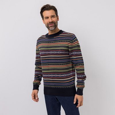 Thumbnail - CASHMASOFT Herren Pullover Rundhalsausschnitt Cashmeregriff Jacquard