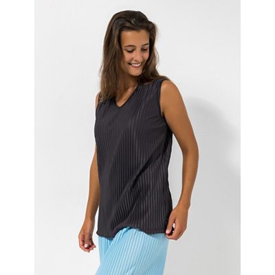 Thumbnail - JERYMOOD HOMEWEAR Top, ohne Arm Mikrofaser V-Ausschnitt Plissee-Optik