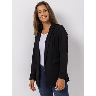 VIA MILANO Blazer, 1/1-Arm Reverskragen hüftbedeckende Länge figurumspielend