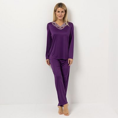 LITTLE ROSE Pyjama-Set Mikrofaser Shirt, 1/1-Arm Hose, 1/1-Länge