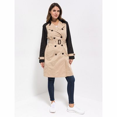 Thumbnail - BASLER® Trenchcoat, 1/1-Arm Zweireihiger Knopfverschluss Kontrastfarben
