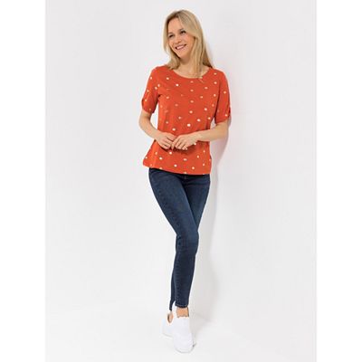 Thumbnail - DENIM & CO. Shirt,1/2-Arm Rundhalsausschnitt Allover bedruckt figurumspielend