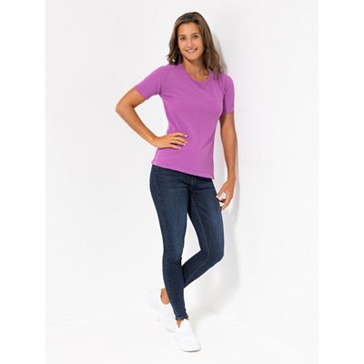 VIA MILANO Pullover, 1/2-Arm Rundhalsausschnitt Kaschmiranteil figurumspielend