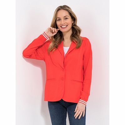 VIA MILANO Blazer, 1/1- Arm Reverskragen Rippenbündchen Leistentaschen