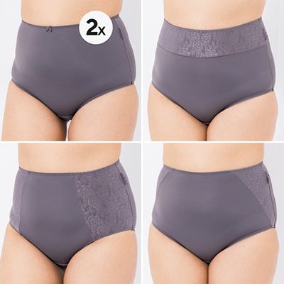 LITTLE ROSE 5 Maxislips Mikrofasermischung 2 x Basic 3 x Jacquard