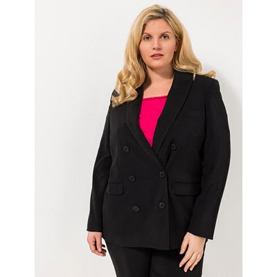 ROCK YOUR CURVES by Angelina K. Blazer, 1/1-Arm Knöpfe zum Schließen figurumspielend