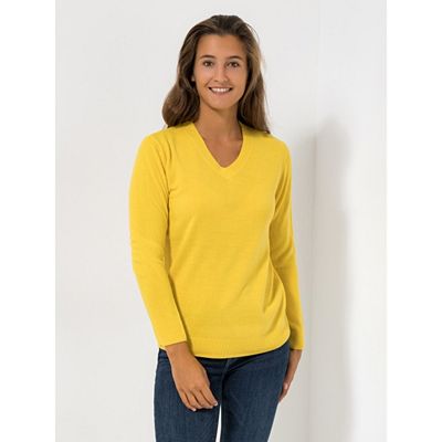 CASHMASOFT Pullover, 1/1-Arm V-Ausschnitt Cashmeregriff Figurumspielend