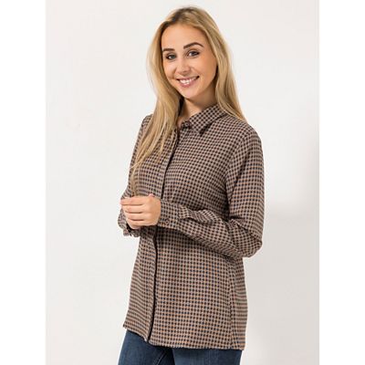 Thumbnail - VIA MILANO Bluse, 1/1-Arm Kragen Knopfleiste kariert