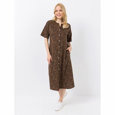 Green Cotton by Peter Hahn Kleid, 1/2-Arm Style Dorthe Knopfleiste