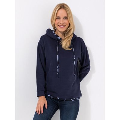 Thumbnail - LYLA Hoodie, 1/1-Arm Sweat-Qualität Kapuze mit Kordelzug Kontrastdruck-Details