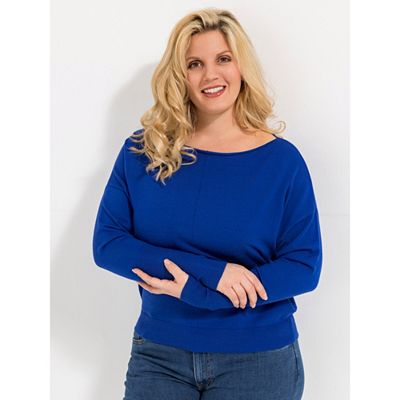 ROCK YOUR CURVES by Angelina K. Pullover 1/1-Arm U-Boot Ausschnitt