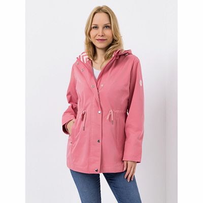 CENTIGRADE Parka Stehkragen 2-Wege-Reißverschluss abnehmbare Kapuze