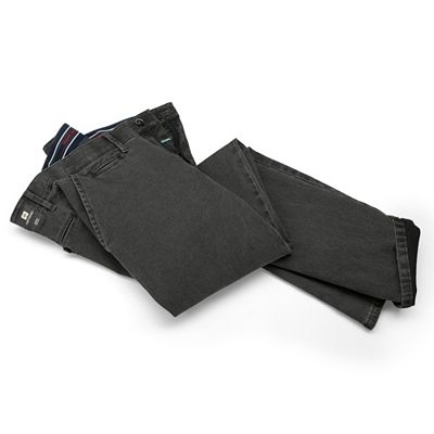 CLUB OF COMFORT® Herrenhose Denver Chino-Style High-Stretch Rauten-Struktur