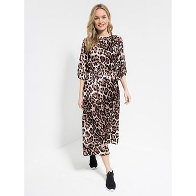 Thumbnail - SOULS BY EYWASOULS® Maxi-Kleid, 3/4 Arm elastische Taille leger weit