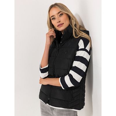 STRANDFEIN Steppweste Downtouch Stern-Steppung figurumspielend