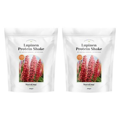 NutraLinea® Lupinen Proteinshakes mit Garcinia Cambogia Standbodenbeutel,2x20 Portionen f. 40 Tage