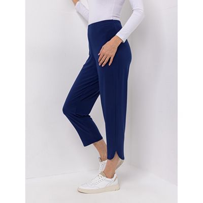 KIM & CO. Hose, 7/8-Länge Deluxe Brazil Knit abgerundeter Saum schmales Bein