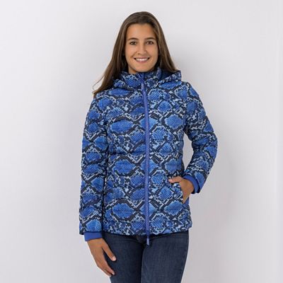 DINE 'N' DANCE Steppjacke 2-Wege-Reißverschluss Allover-Druck figurumspielend