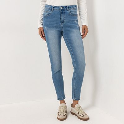 Thumbnail - STEFFEN SCHRAUT Jeans, 5-Pocket-Style Used-Effekte knöchellang skinny fit