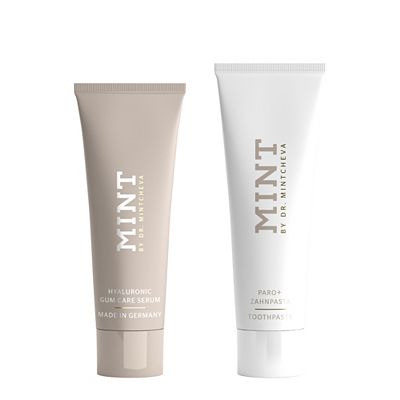 MINT PARO+ Set aus Hyaluron Zahnfleischserum 75ml & Zahnpasta 85ml