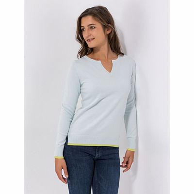 DAWID by Dawid Tomaszewski Pullover, 1/1 Arm V-Ausschnitt figurumspielend