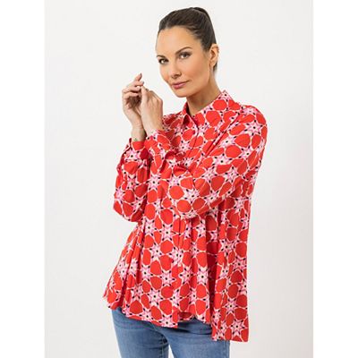 Thumbnail - STEFFEN SCHRAUT Bluse Capri ausgestellter Saum Armriegel mit Knopf leger weit