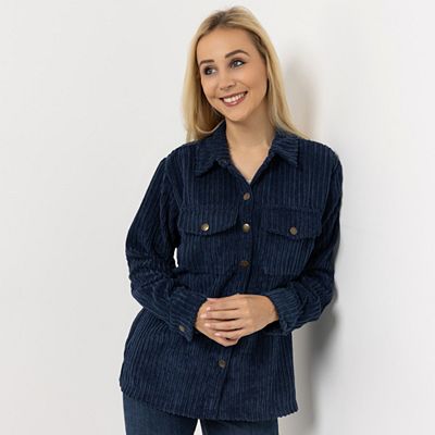 Thumbnail - DINE 'N' DANCE Hemdjacke, 1/1-Arm Kragen Druckknöpfe leger weit