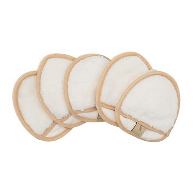 WASCHIES® 5 Mikrofaser Augen- Abschmink- & Waschpads mit Fingertasche