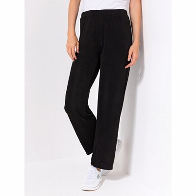 KIM & CO. Hose, 1/1-Länge Slinky Jersey Rundumdehnbund gerades Bein