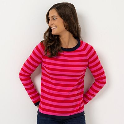 ANNI FOR FRIENDS Pullover Raglanärmel Rundhalsausschnitt figurumspielend