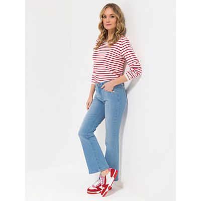 STRANDFEIN Jeanshose lange Form OEKO-TEX® Bootcut