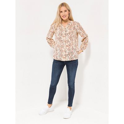 Thumbnail - EVA LUTZ Bluse, 1/1-Arm Manschetten Knopfleiste leger weit