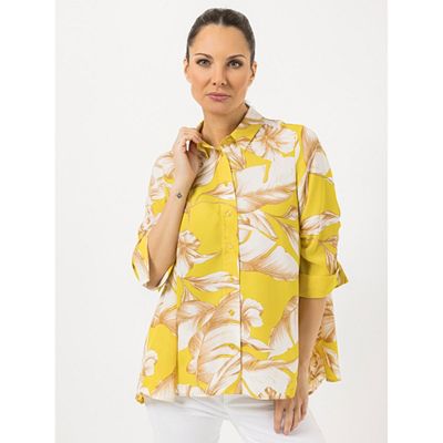 Thumbnail - STEFFEN SCHRAUT Bluse Capri 3/4-Arm, gerafft durchgeknöpft leger weit